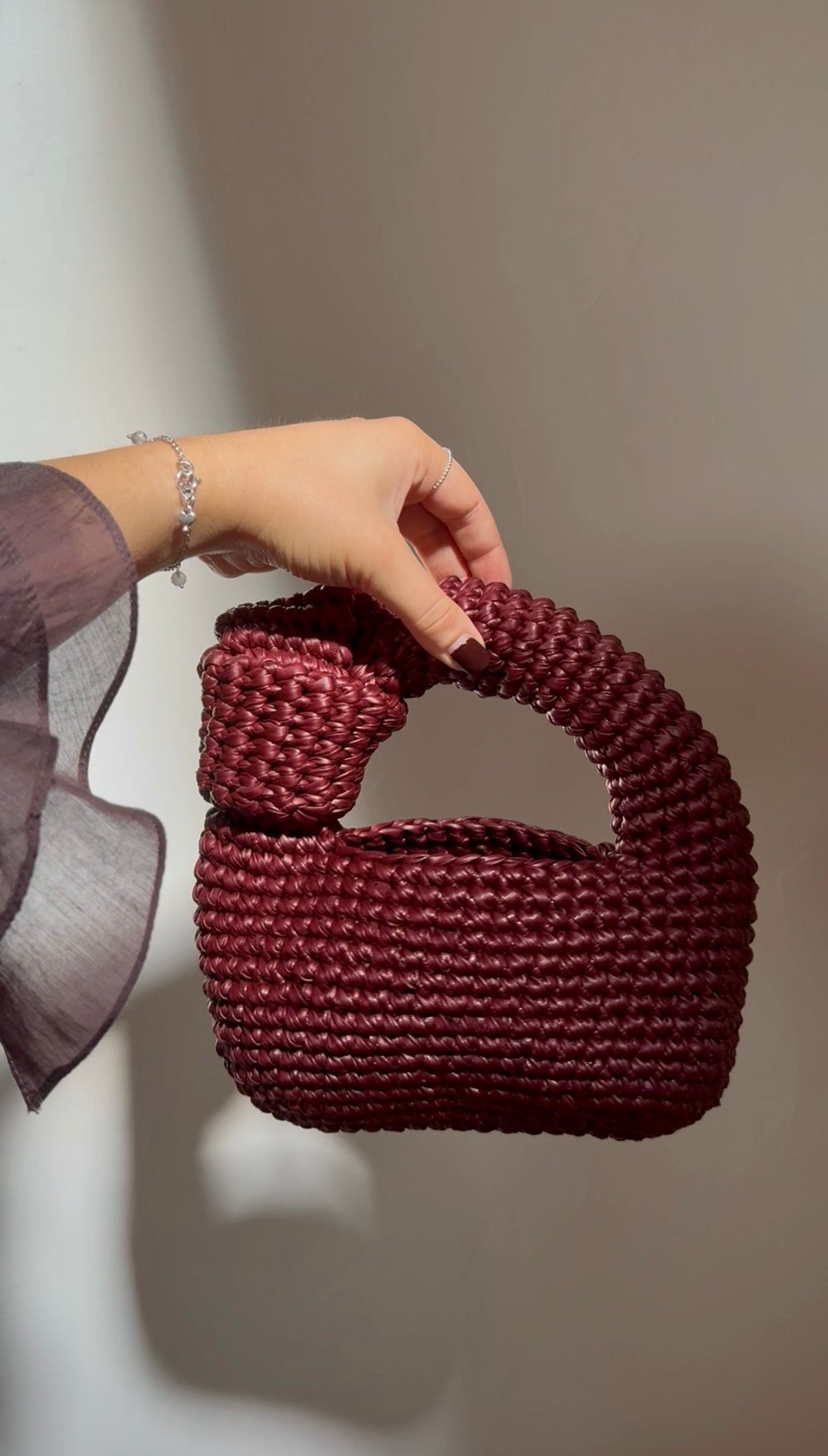 Mila Knot Bag Leder – Mini